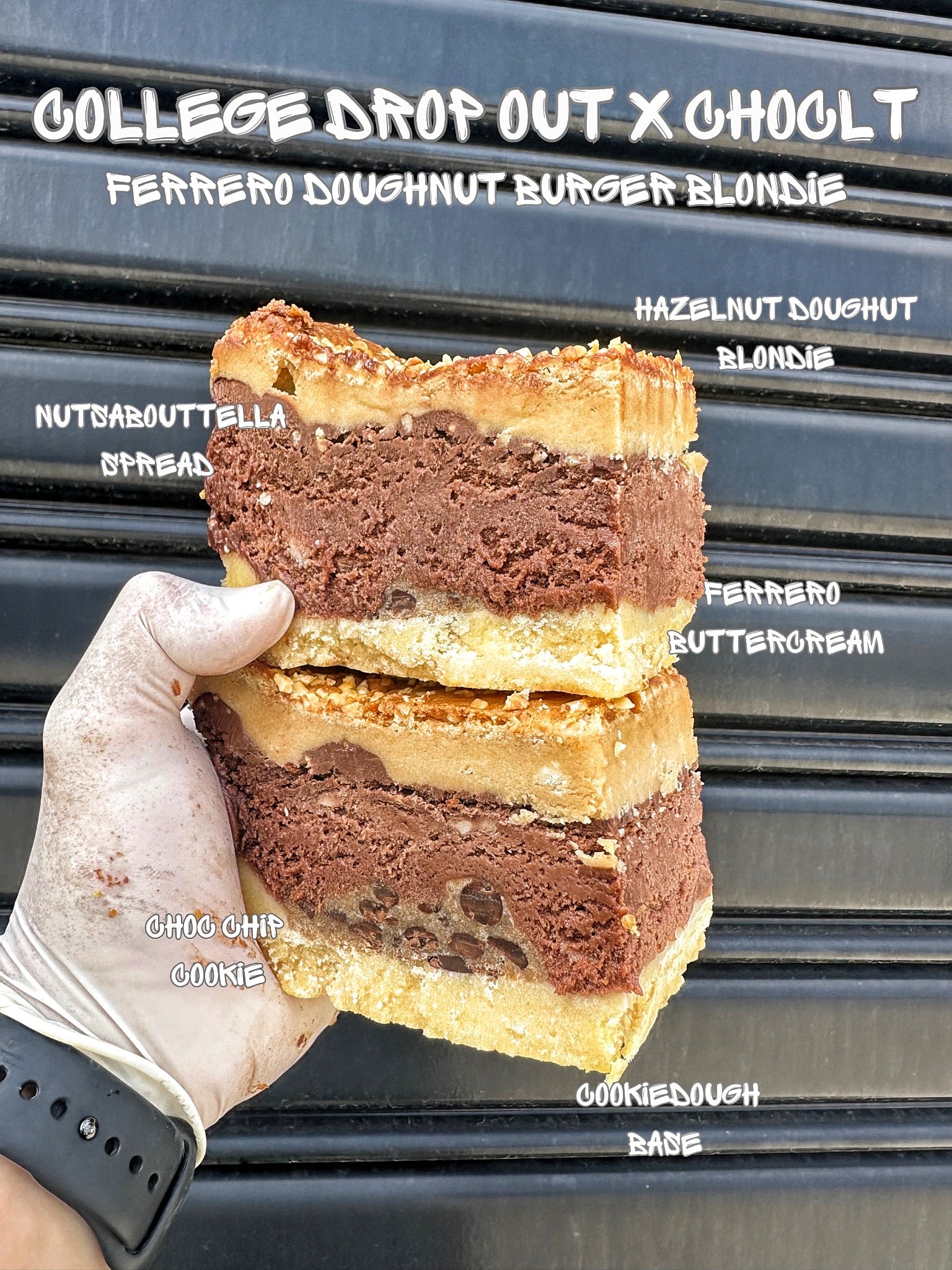 Ferrero Doughnut Burger Blondie