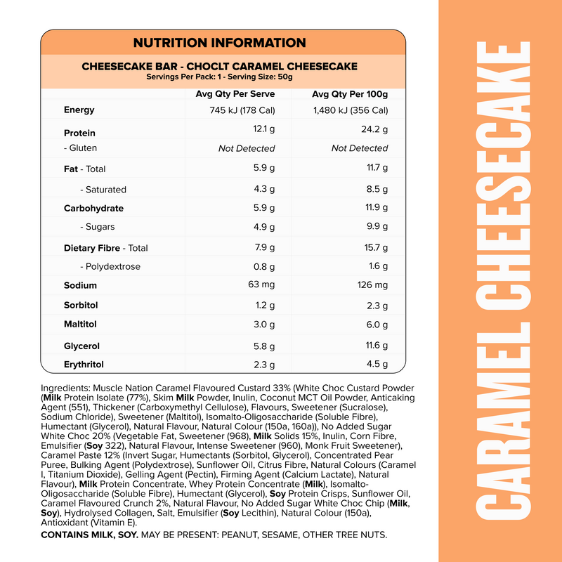 MN x CHOCLT CHEESECAKE Protein Bar - Caramel