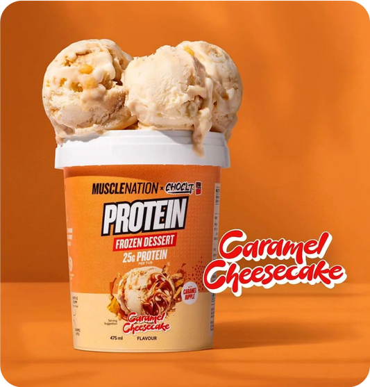MN X CHOCLT Protein Frozen Dessert Caramel Cheesecake